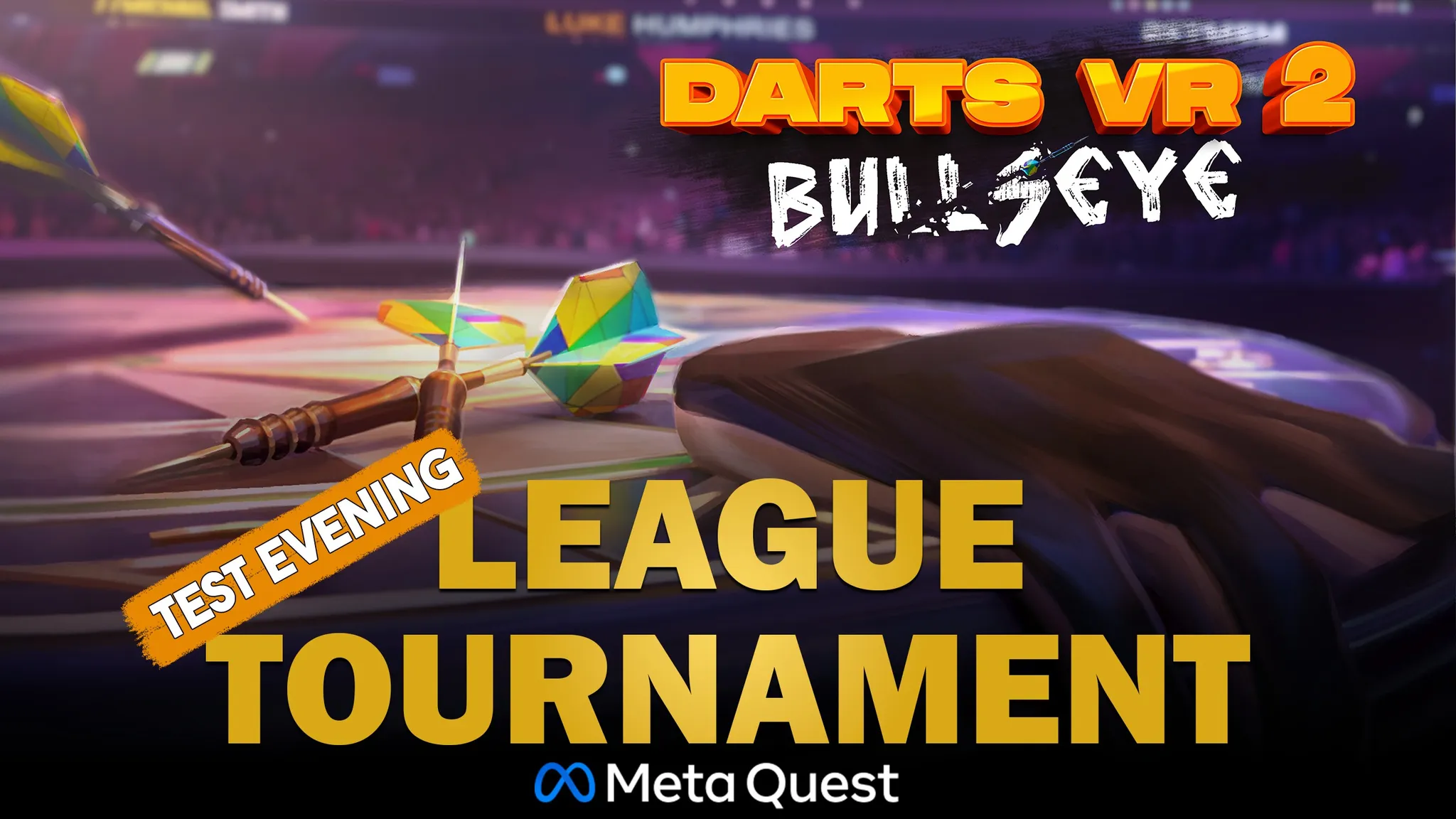 Darts VR2: Bullseye — тест лиги и флаги 8 стран